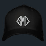 Monogram Monogrammed Initials Custom Personalized Embroidered Baseball Cap<br><div class="desc">Monogram Monogrammed Initials Custom Personalized Embroidered Baseball Cap features the simple modern embroidered monogram of your initials. Perfect as a gift for family and friends for birthday,  Christmas,  Father's Day,  Mother's Day,  weddings and more. Created by Evco Studio www.zazzle.com/store/evcostudio</div>