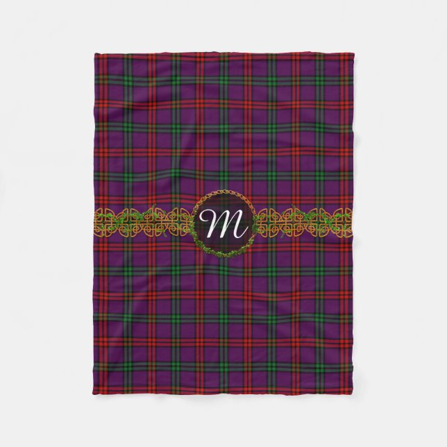 Monogram Montgomery Tartan Fleece Blanket (Front)
