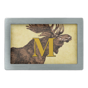 Monogram Moose Belt Buckle