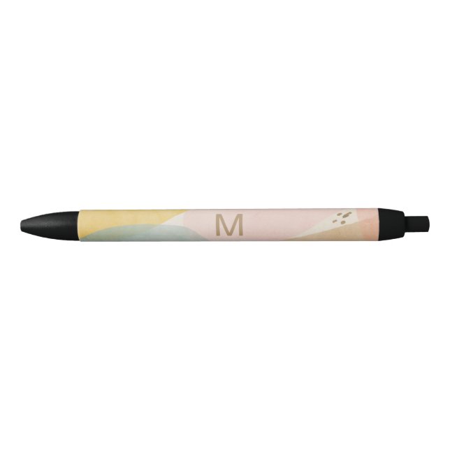 Monogram Mulit Color Modern Abstract Pen (Front)