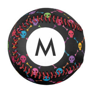 Monogram Multicolor pattern with skulls Baseball