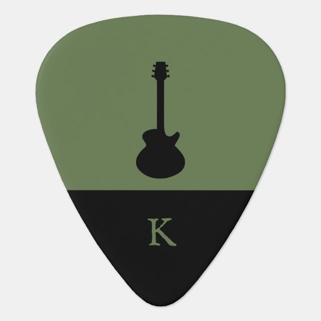 Monogram Music Electric Bass Guitar Pick (Front)