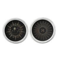 Monogram My Sun and Moon Celestial Gold Black