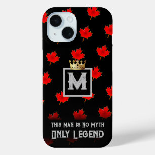 Monogram MYTH and LEGEND on BLACK iPhone 15 Case