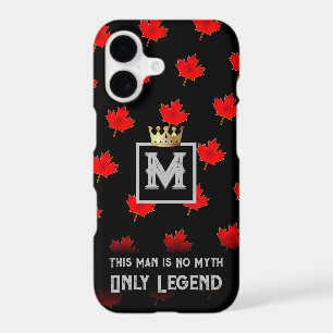 Monogram MYTH and LEGEND on BLACK iPhone 17 Case
