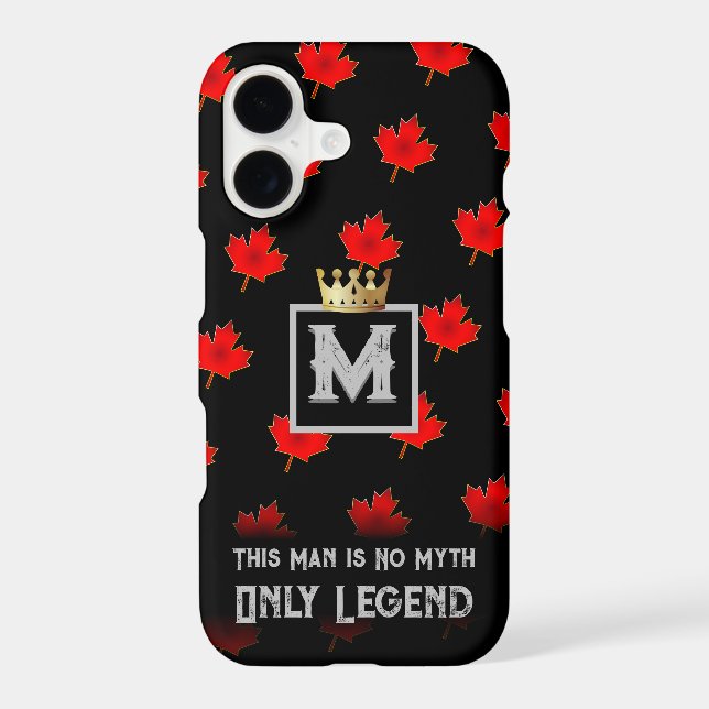Monogram MYTH and LEGEND on BLACK Case-Mate iPhone Case (Back)