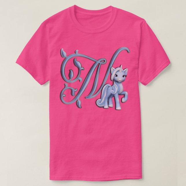 Monogram N Custom Unicorn T-Shirt (Design Front)
