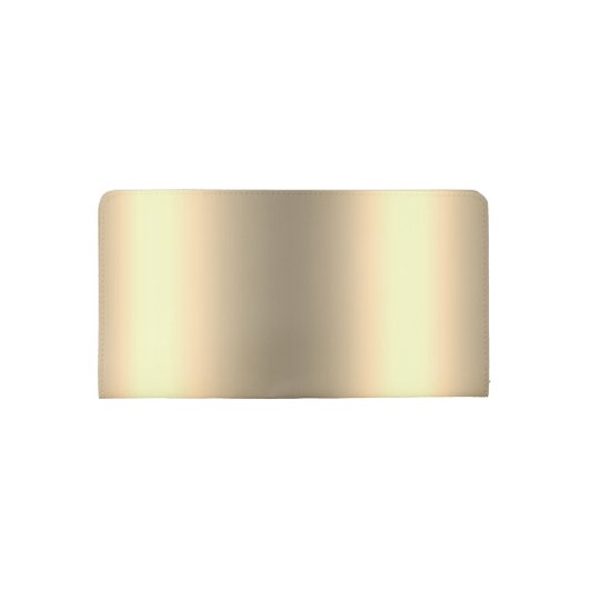 Monogram Name 14k Gold Dripping Glitter Metallic Checkbook Cover (Back)