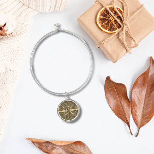 Monogram Name Black Gold Leopard Print Cheetah Bangle Bracelet