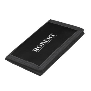 Monogram Name changeable personalize Tri-fold Wallet