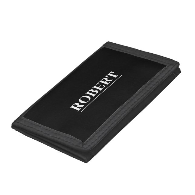 Monogram Name changeable personalize Trifold Wallet (Bottom)