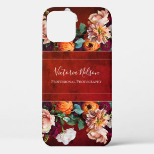 Monogram Name Elegant Floral Botanical Rustic Case