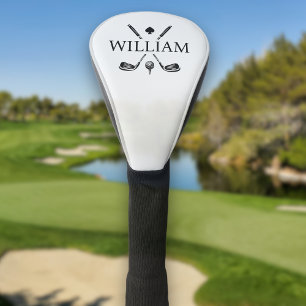 Monogram Name Golf Clubs Ace   Choose Your Color  Head Cover