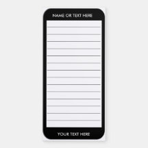 Memo Pad by Current 4 1//4 x 6 3//4 Inches 100-Sheet Pads Office Organizer Primary Colors Personalized Name /& Initial Magnetic Notepads Shopping List To-Do Notes Set of 4