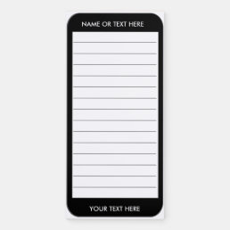 Monogram Name Initials To Do List Funny Mobile Magnetic Notepad