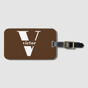 Monogram Name Intital changeable personalize Luggage Tag