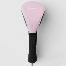 Monogram Name Light Pink White Elegant Girly