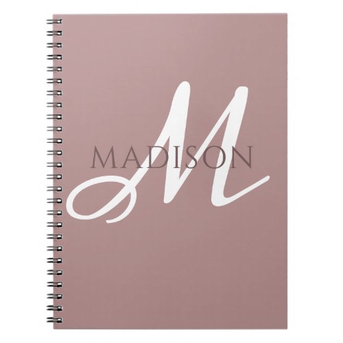 Monogram Name Notebook Journal