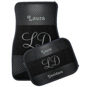Monogram Name Personalized Custom Car Mats