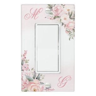 Monogram Name Personalized Custom Light Switch Cover