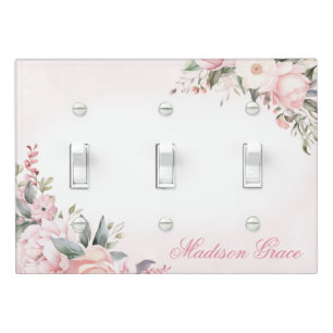 Monogram Name Personalized Custom Light Switch Cover