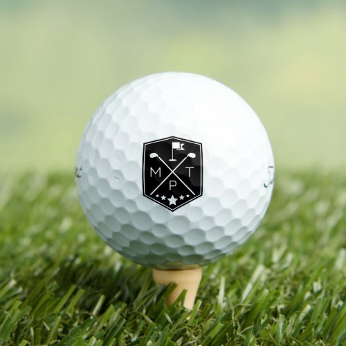 Monogram Name Personalized Golf Balls