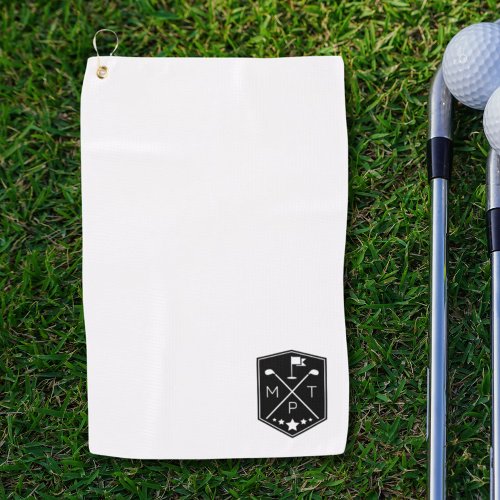 Monogram Name Personalized Golf Towel