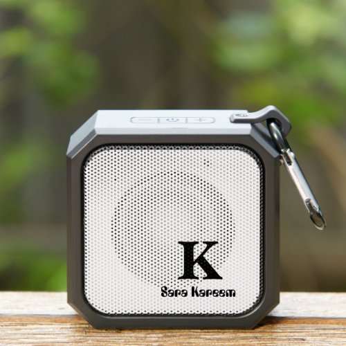 Monogram Name Personalized Modern Bluetooth Speaker