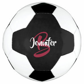 Monogram Name Personalized Soccer Ball