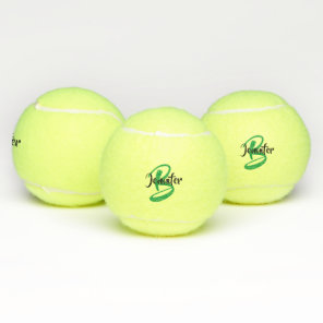 Monogram Name Personalized Tennis Balls