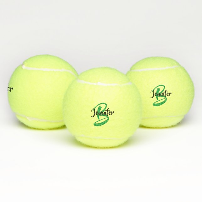 Monogram Name Personalized Tennis Balls (Multi)