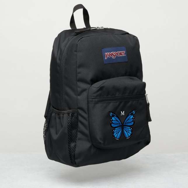 Monogram Name Pick Any Color Monarch Butterfly JanSport Backpack