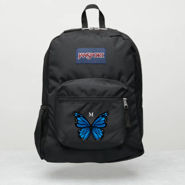 butterfly jansport backpack Monogram Name Pick Any Color Monarch Butterfly JanSport Backpack