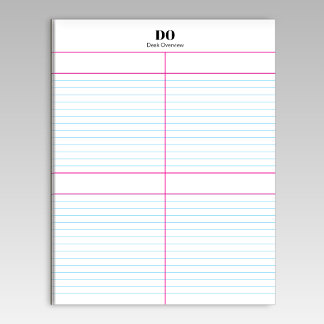 Monogram Name Quadrant Lined Notepad
