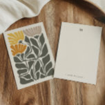 Monogram & Name Retro Vintage-Inspired Floral Note Card<br><div class="desc">Add a touch of sophistication to your correspondence with this elegant floral monogram notecard. Printed on both sides, this notecard combines beauty and personalization, making it perfect for expressing gratitude, sending invitations, or staying in touch. The front of the notecard showcases a clean, minimalist layout with a customizable monogram at...</div>