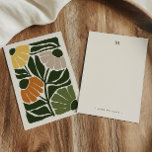 Monogram & Name Retro Vintage-Style Earthy Floral Note Card<br><div class="desc">Enhance your personal correspondence with this elegant personalized botanical monogram notecard, designed for those who appreciate a touch of nature and refined simplicity. Printed on both sides, this notecard combines a sophisticated monogram with a beautiful botanical design, making it perfect for thank you notes, invitations, or thoughtful messages. The front...</div>