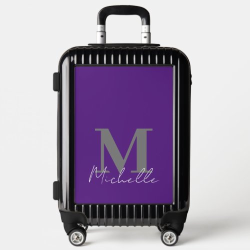 Monogram Name Script Custom Personalized Luggage