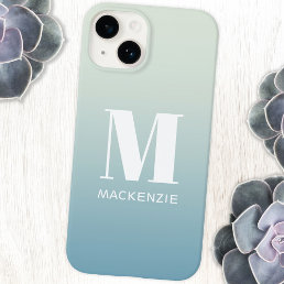 Monogram Name Simple Gradient Personalized Case-Mate iPhone 14 Case