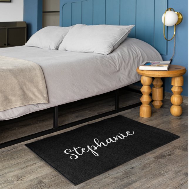 Monogram Name Simple Minimalistic  Rug (Creator Uploaded)