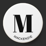 Monogram Name Simple PopSocket<br><div class="desc">Modern typography minimalist monogram initial name design which can be changed to personalize.</div>