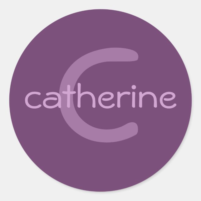 Monogram & Name Sticker (Front)