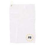 Monogram Name Yellow Stars Personalized Golf Towel Monogram Name Yellow Stars Personalized Golf Towel