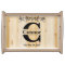 Monogram Natural Butcher Block Wood Design
