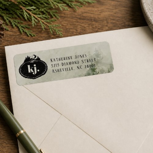 Monogram Nature Stamp | Custom Address Label