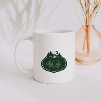 Monogram Nature Stamp | Custom Name Coffee Mug