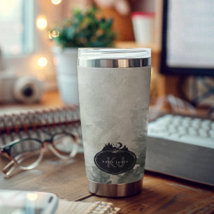 Monogram Nature Stamp Custom Name Insulated Tumbler