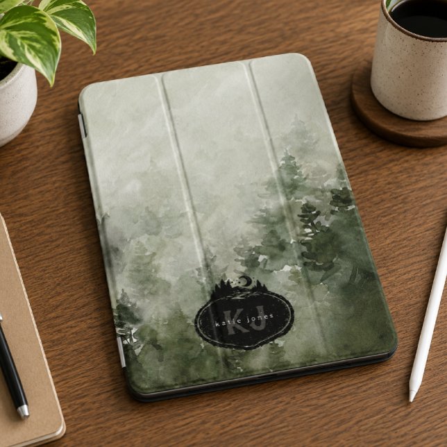Monogram Nature Stamp | Custom Name iPad Mini Cover (Creator Uploaded)