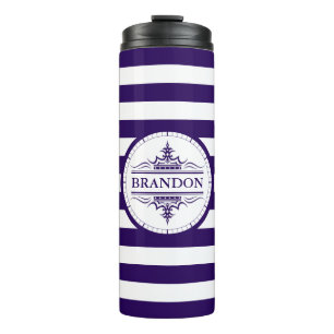 Monogram Nautical Classic Navy Thermal Tumbler