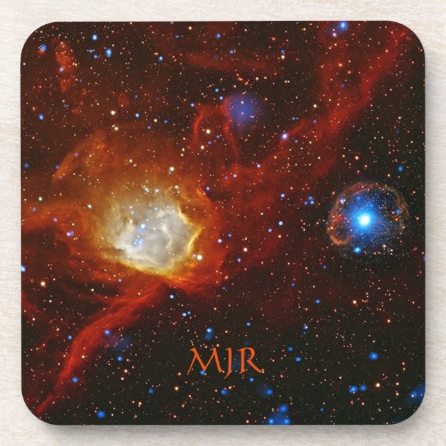 Monogram Nebula N90 and Pulsar SXP1062 Beverage Coaster (Front)