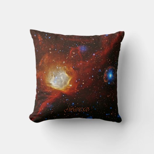 Monogram Nebula N90 and Pulsar SXP1062 Throw Pillow